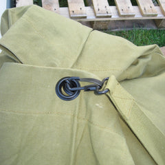 Cotton-Canvas Jumbo 16" Kit Bag. Olive Green.