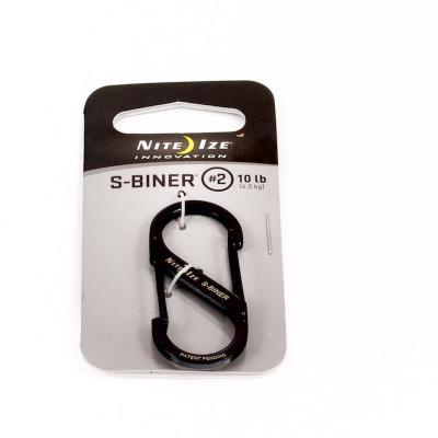 Clips & Carabiners: #2 Nite-Ize S-Biner. Stainless Steel. New. Black.