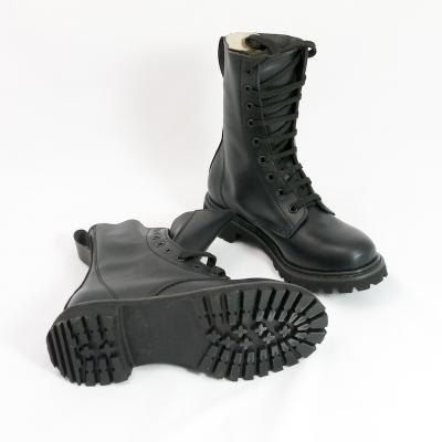 Combat-style Boot. Full Grain. Black.