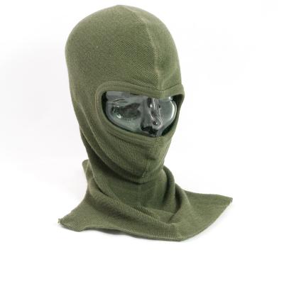 Belgian (Gen-2b) Open Face Wool-Mix Balaclava. Olive.