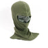 Belgian (Gen-2) Open Face Wool Balaclava. Olive.