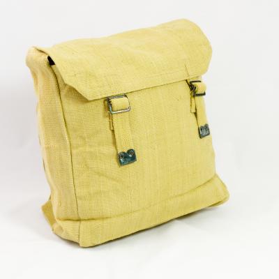 Cotton-Webbing Medium Backpack. Light Khaki.