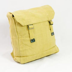 Cotton-Webbing Medium Basic Backpack. New. Light Khaki.