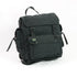 Cotton-Webbing Large 3-Pocket Backpack. Black.