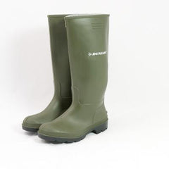 Dunlop 'Contractor' P.V.C Wellington Boot. New. Olive Green.