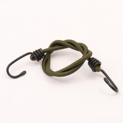Bungees With Hooks. 30". Olive Green.