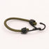 Bungees With Hooks. 12". Olive Green.