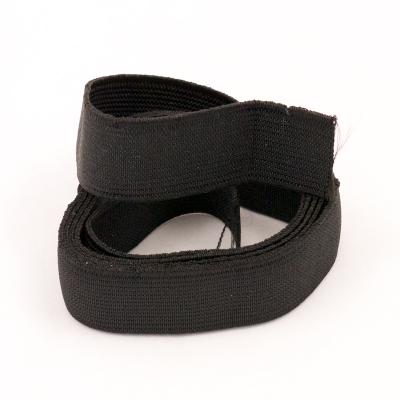 Flat Elastic. 20mm. 3 Metres. Black.