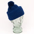 Vintage Acrylic Bobble Hat. New. Navy Blue.