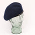 Standard Wool Beret With Leather Binding. New. Navy.