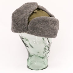 Czech. Cold Weather Hat. Used / Graded. Olive / Grey.