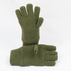 Chunky Acrylic & Thinsulate™ Fingerless Gloves. New. Lt. Olive.