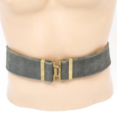 British Blanco'd 1937 Pattern Webbing Belt. Dk. Khaki.