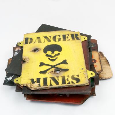 'Danger Mines' Sign.