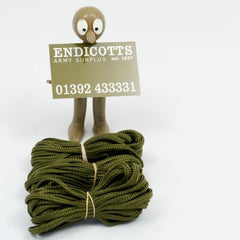 Cord: Cargo Cords. 3 x 4+mts. x 5mm. British. Used/Graded. Olive Green.