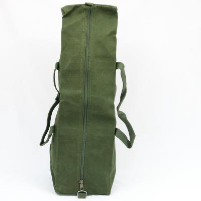 Cotton-Canvas 30" Zip Top Tool Bag. Green.