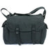 Cotton-Canvas Large 2-Pocket Haversack. Black.