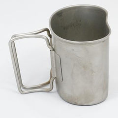 Cook / Drink / Eat: Dutch Stainless Steel Cup. Used / Graded. Silver.