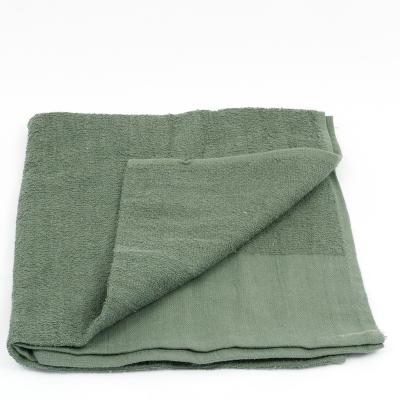 Contract Cotton Towel. New. Olive Green.