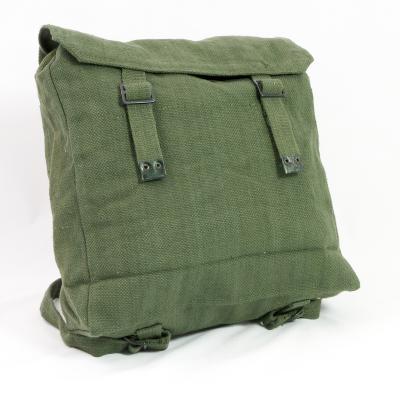 Cotton-Webbing Medium Basic Backpack. New. Olive Green
