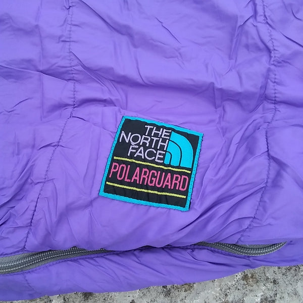 The North Face Polarguard Sleeping Bag. Used / Graded. Purple.