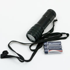 Torch: Tactical. 9 x (White) LED. 3 x AAA. New. Black.