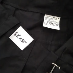 British Lightweight 'Combat' Trousers (With Double Leg Pocket). New. Black.