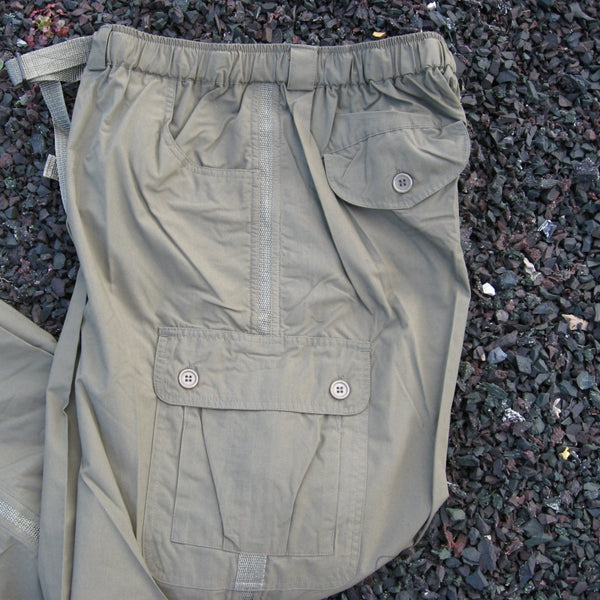 Para'-style Peached P/C 7-Pkt Combats in Light Grey.