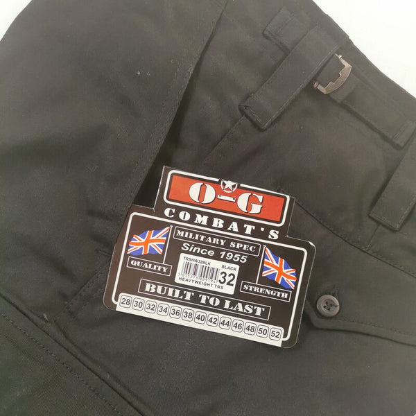 'O-G' Branded Cotton Heavyweight Combats. New. Black.