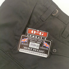 'O-G' Branded Cotton Heavyweight Combats. New. Black.