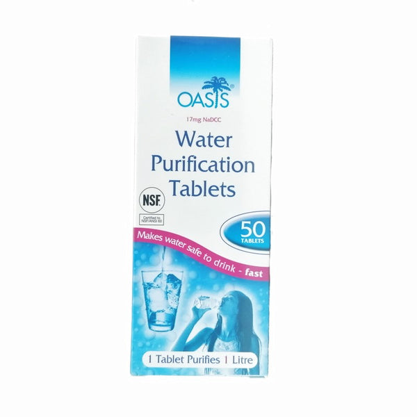 Hydration / Purification: Water Purification Tablets. Bulk Buy 10 x 50. New. White.